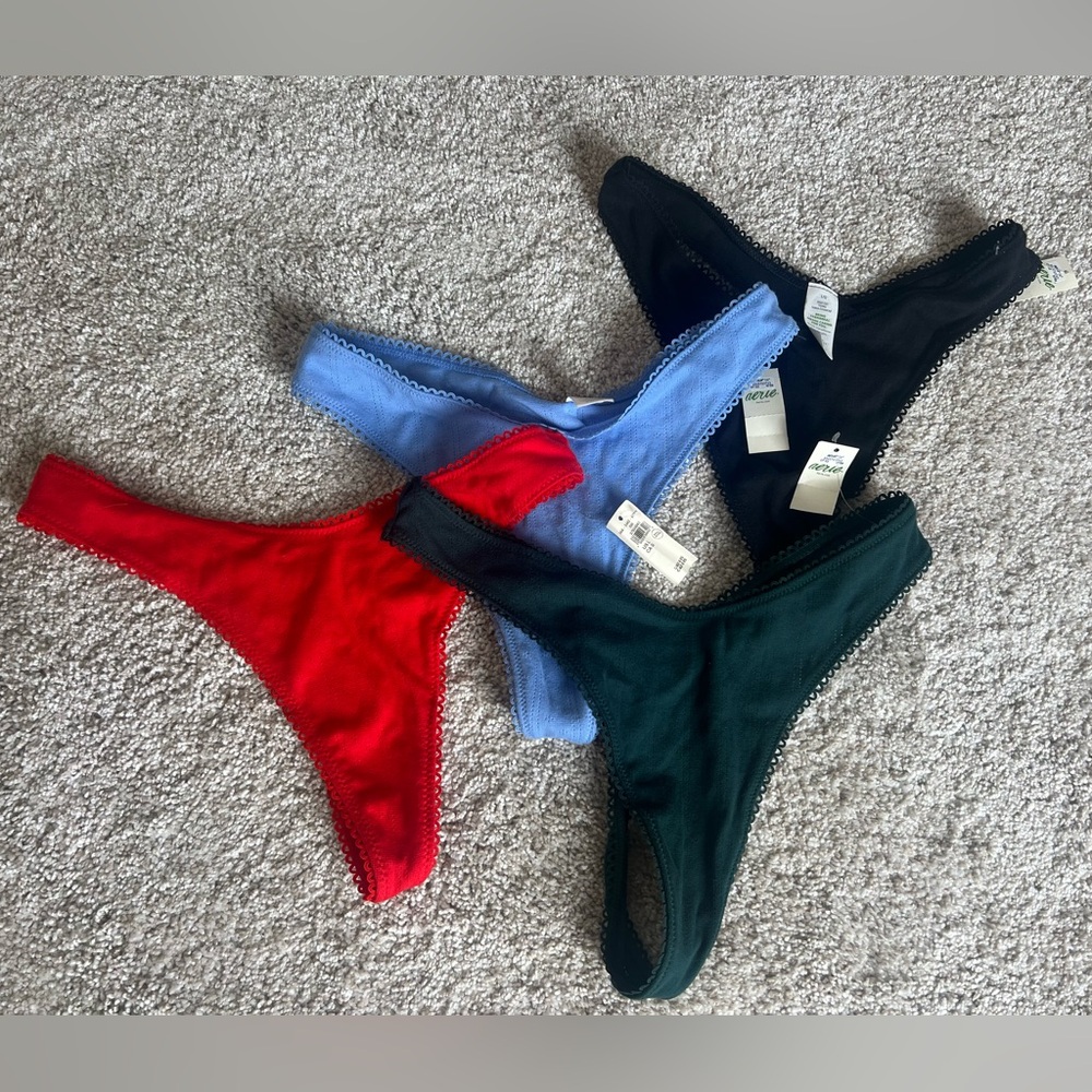 Aerie Cotton Thong Bundle/ Set Size Large